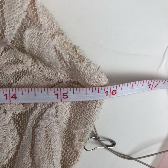 NWT Forever 21 Cream & Mint Knee Length Dress Sz M - Picture 6 of 8